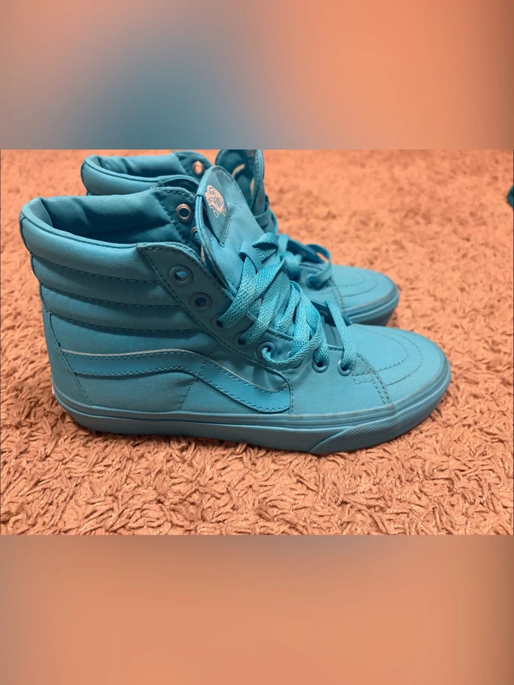 Vans Monochrome Sk-8 High in Scuba Blue
